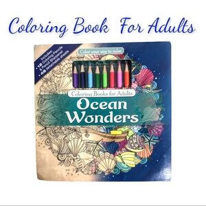 New Ocean Wonders Adult Coloring Book